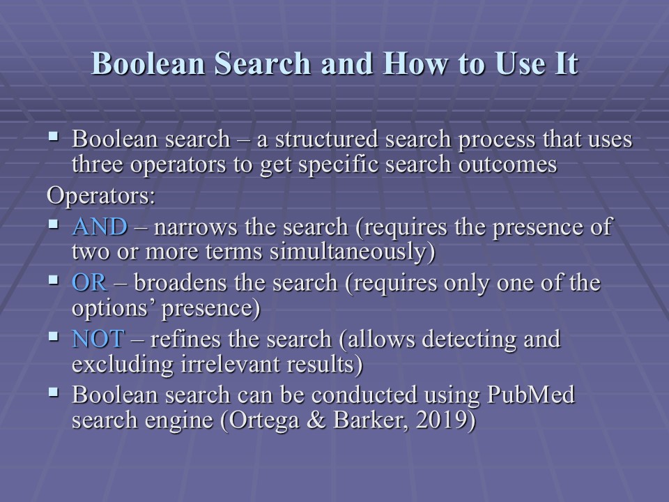 Boolean Search and How to Use It