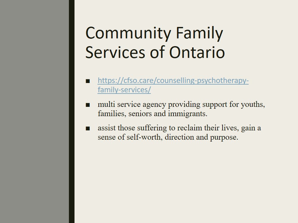 Community Family Services of Ontario