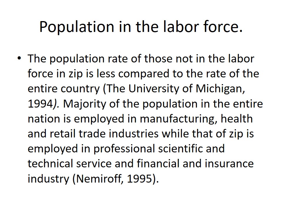 Population in the labor force