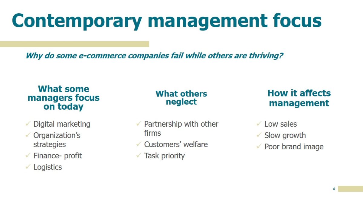 Contemporary management focus