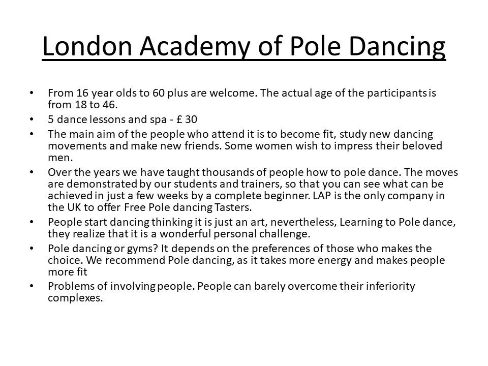 London Academy of Pole Dancing