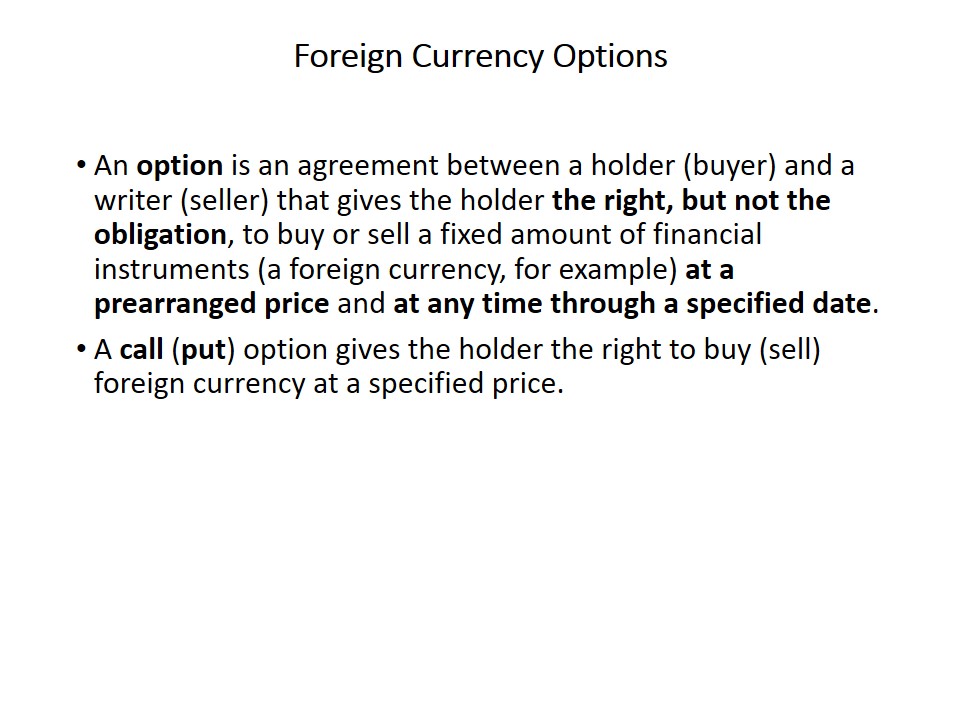 Foreign Currency Options