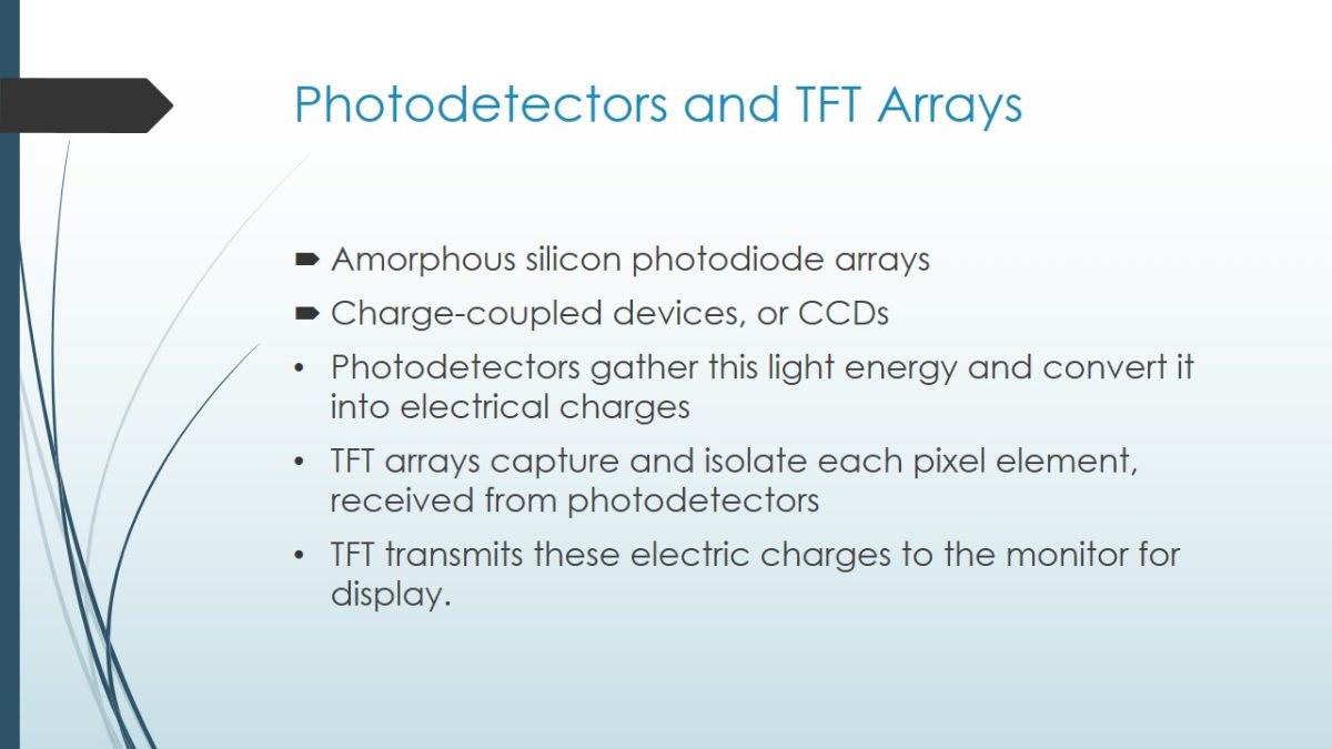 Photodetectors and TFT Arrays