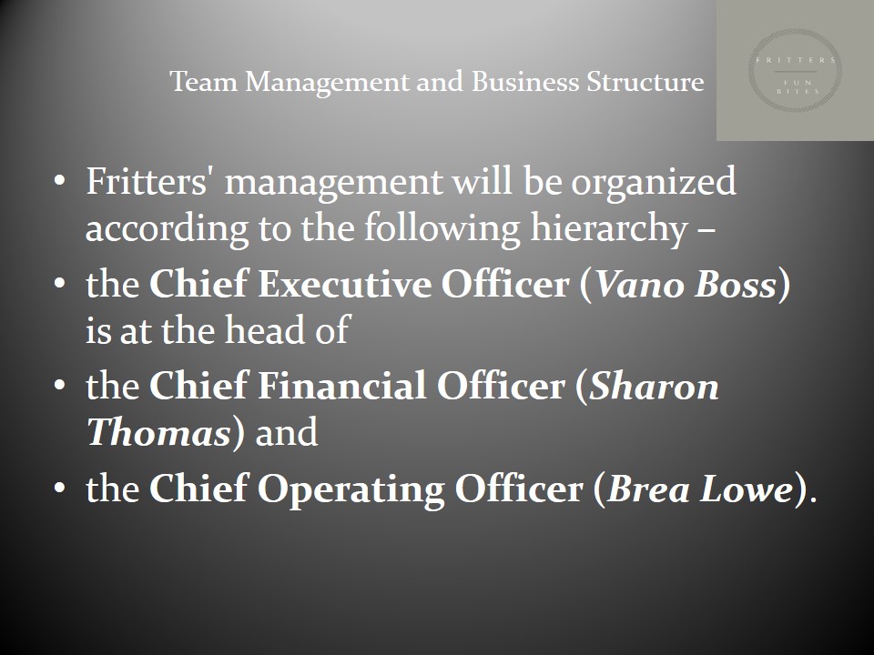 Team Management and Business Structure