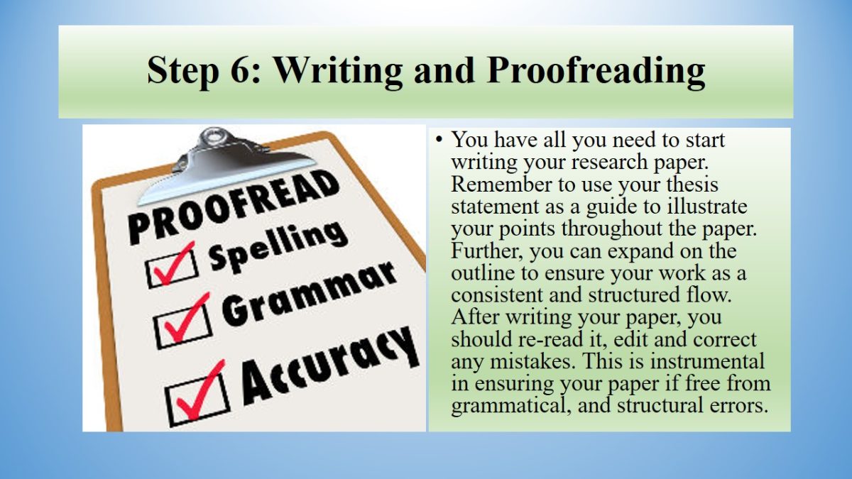 Writing and Proofreading