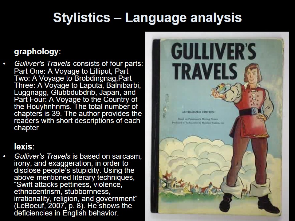 Stylistics – Language analysis