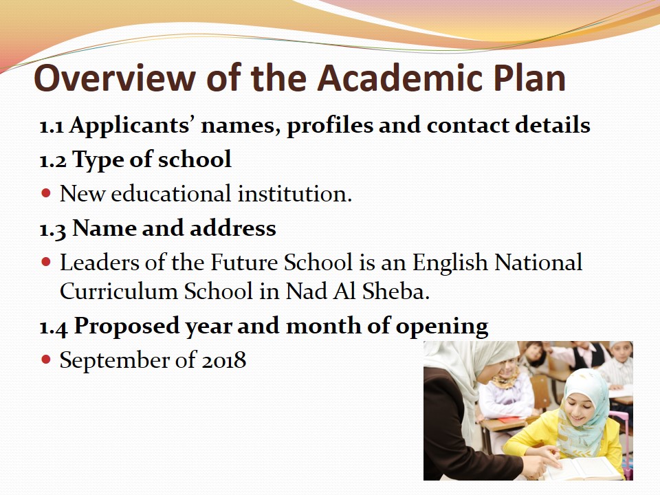 Overview of the Academic Plan