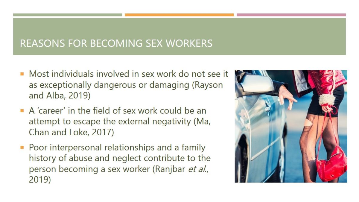 Reasons for Becoming Sex Workers