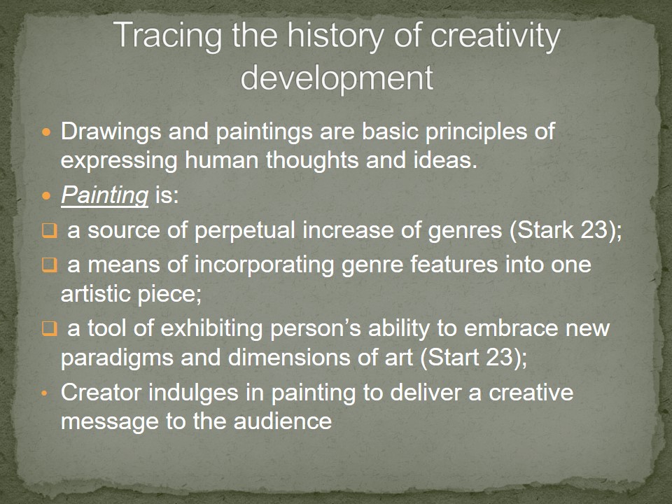 Tracing the history of creativity development