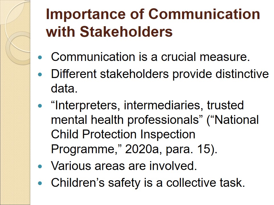Importance of Communication with Stakeholders