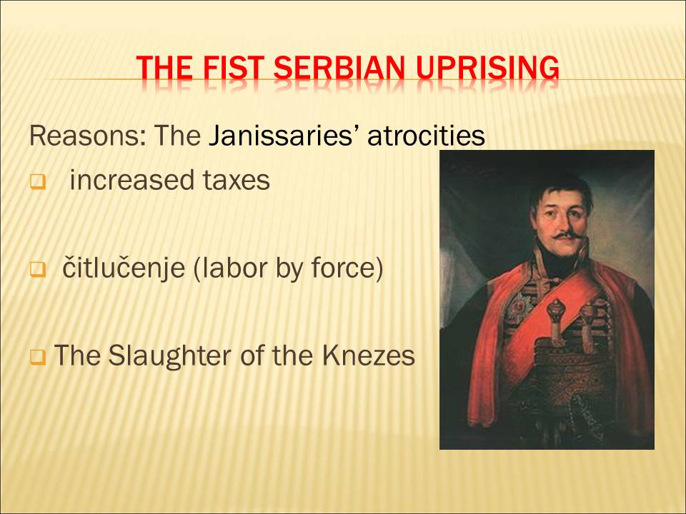 The first Serbian Uprising