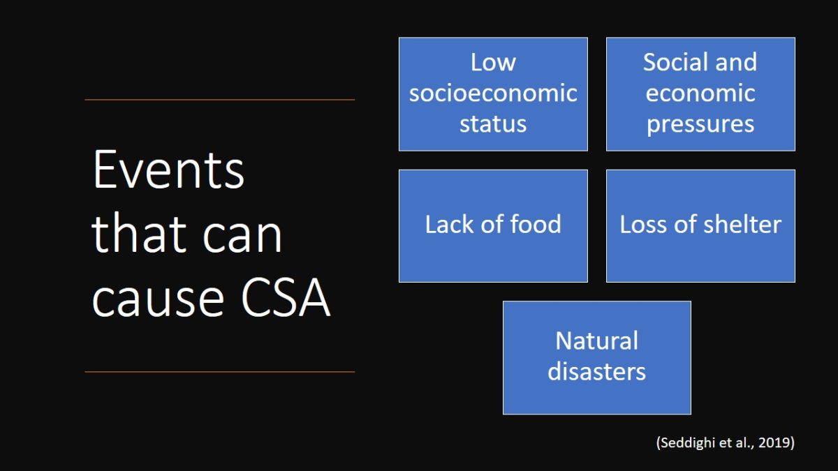 Events that can cause CSA