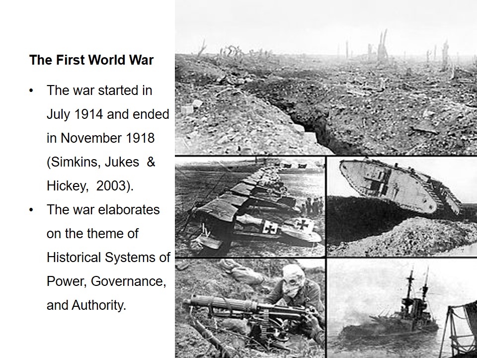 The First World WarThe First World War