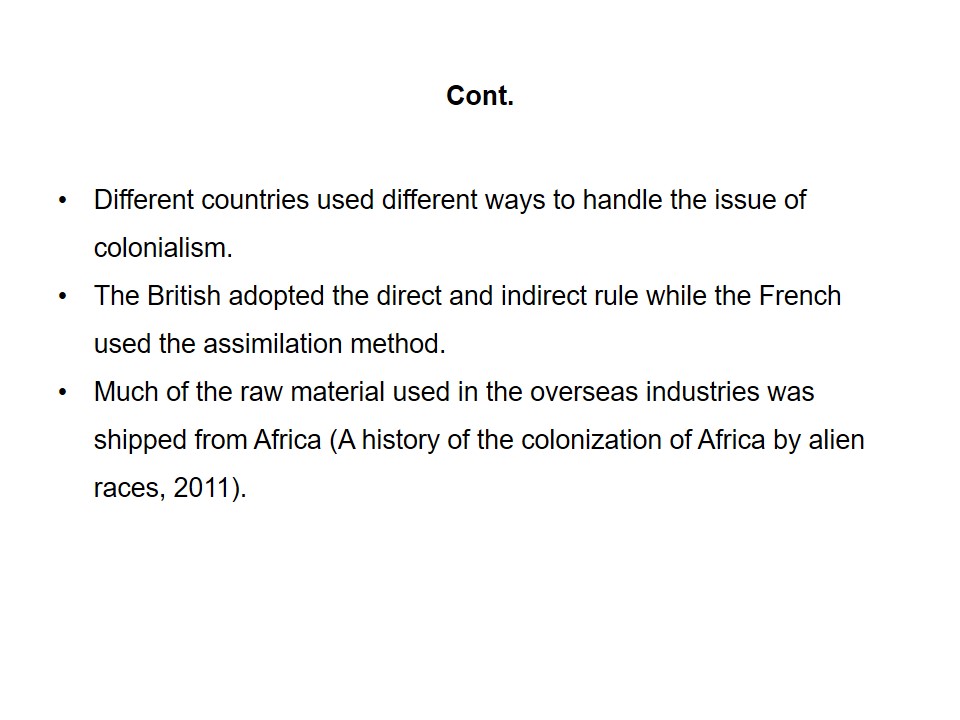 African colonialism