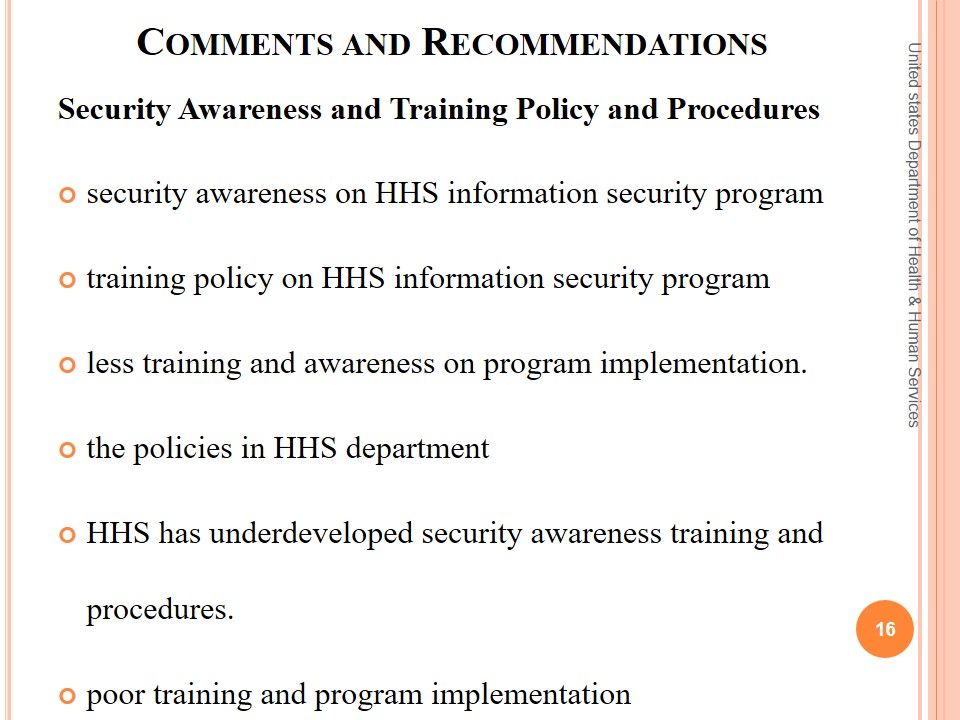 Security Awareness and Training Policy and Procedures