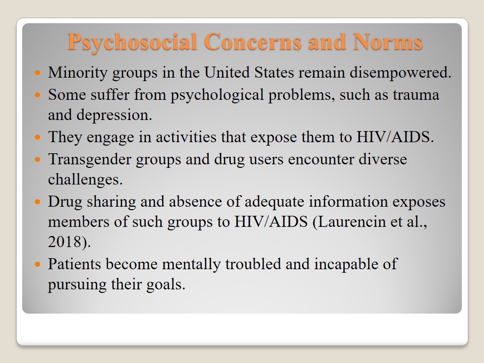 Psychosocial Concerns and Norms