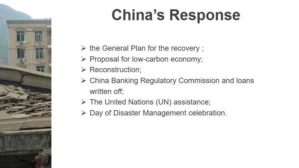 China’s Response