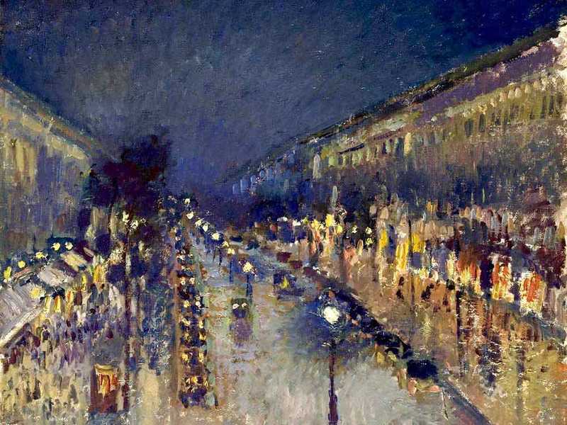 Boulevard Montmartre at Night