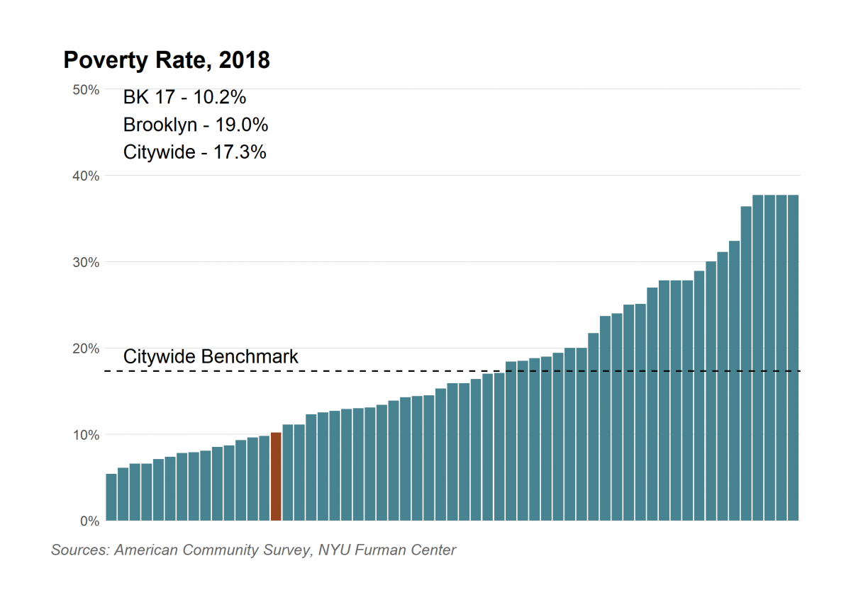 Poverty Rate in New York, 2018 (NYU Furman Center, 2019)