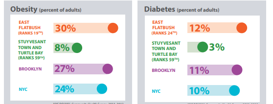 Obesity and Diabetes in NYC (NYC Government, 2015).