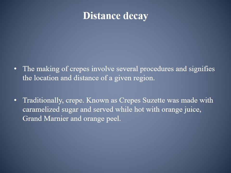 Distance decay