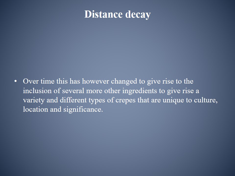 Distance decay