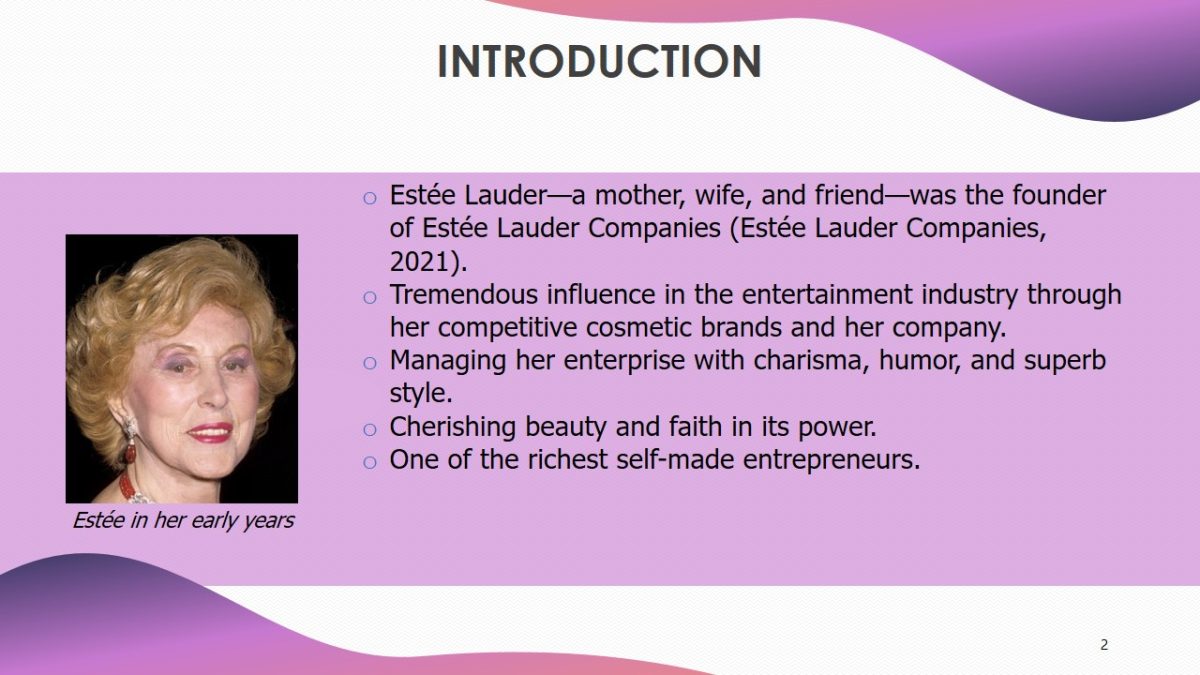 Great Women in Business: Estée Lauder - 1447 Words
