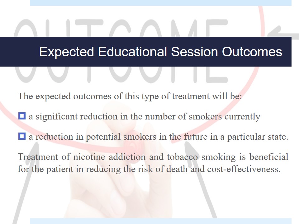 Expected Educational Session Outcomes