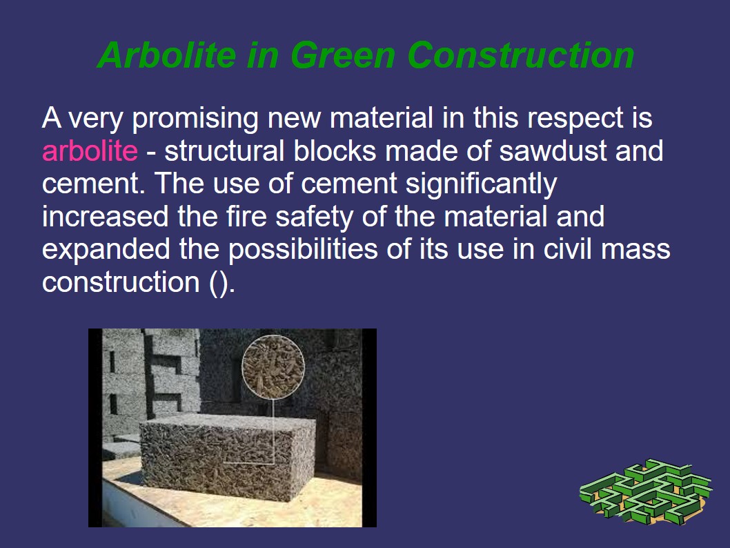 Arbolite in Green Construction