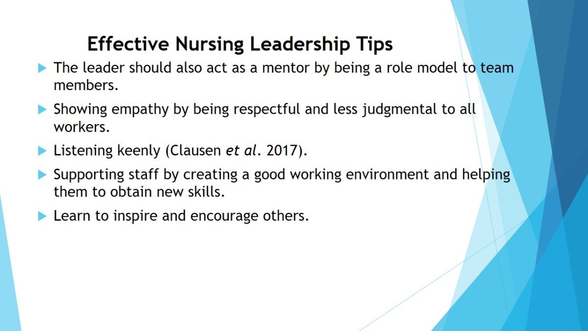 Effective Nursing Leadership Tips