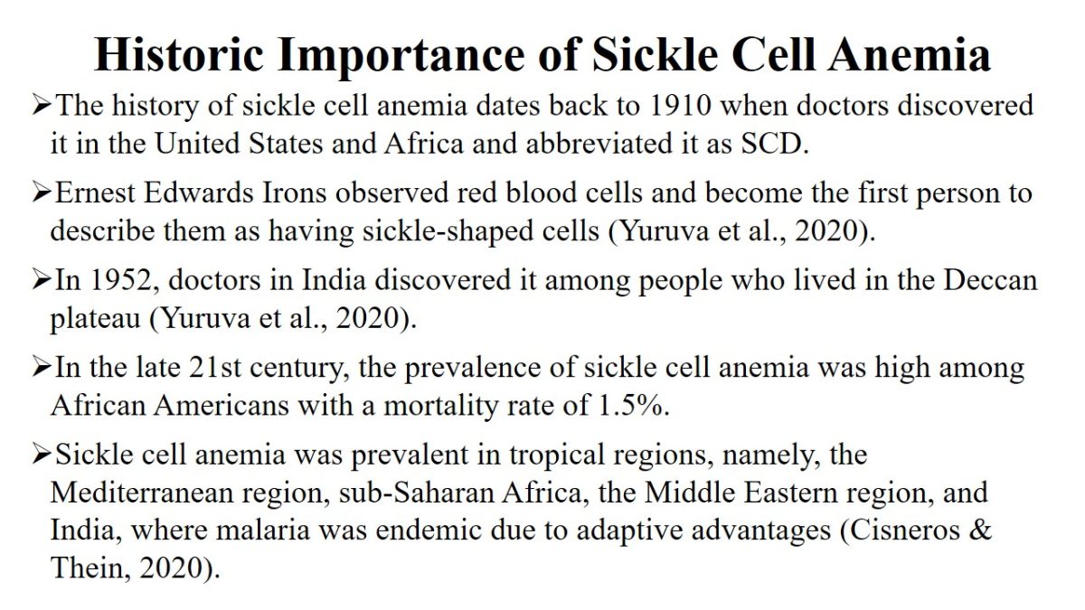 Historic Importance of Sickle Cell Anemia