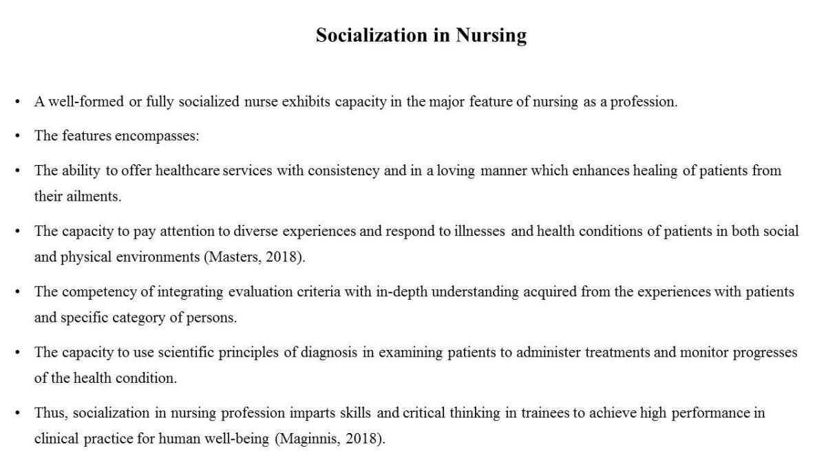Socialization in Nursing