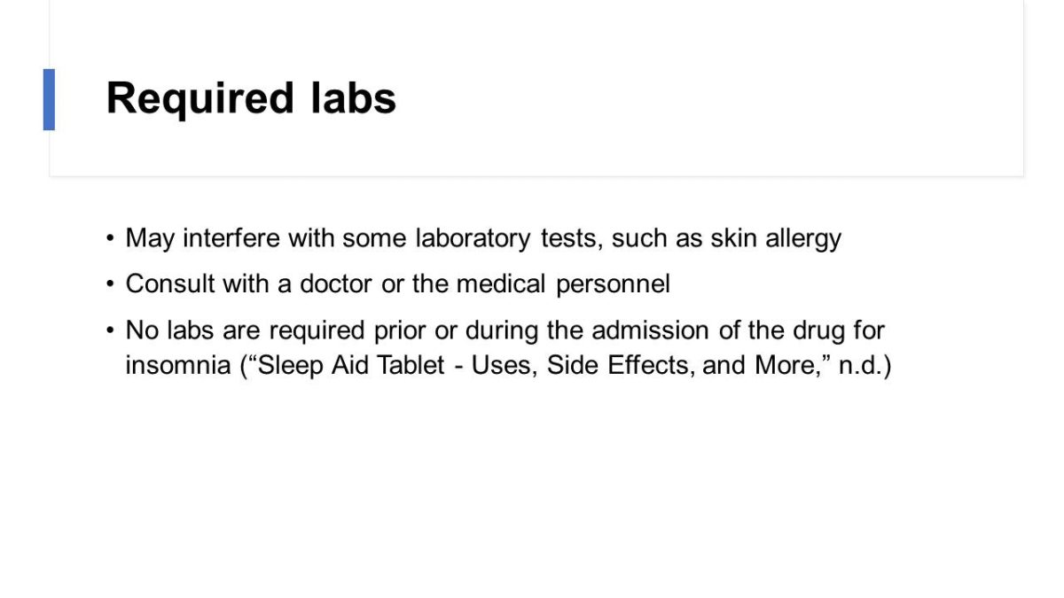 Required labs