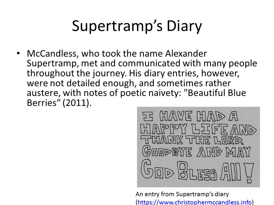 Supertramp’s Diary