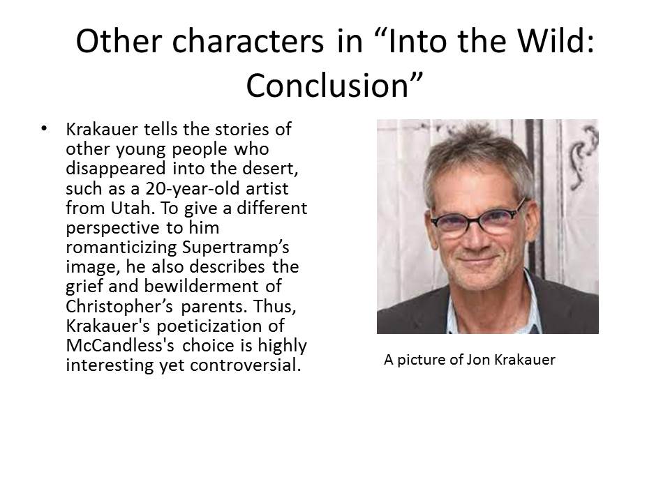 Other characters in “Into the Wild: Conclusion”
