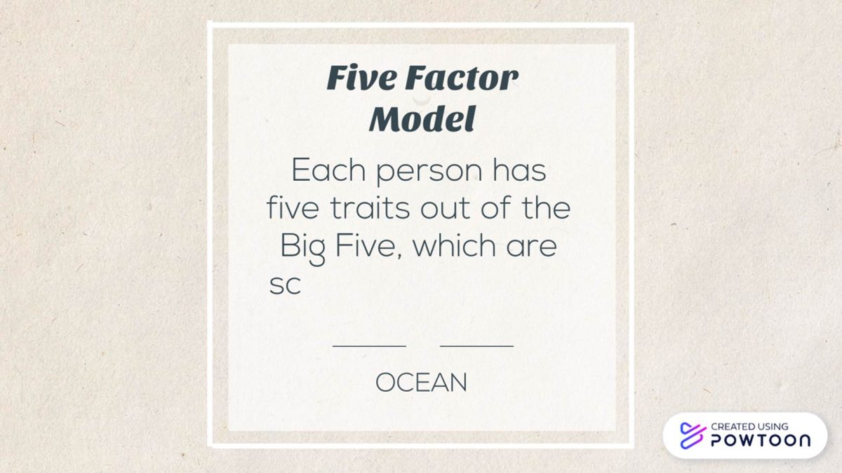 Five Factor Model 