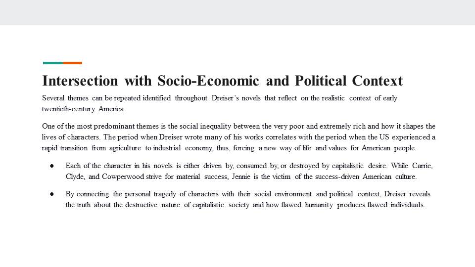 Intersection with Socio-Economic and Political Context