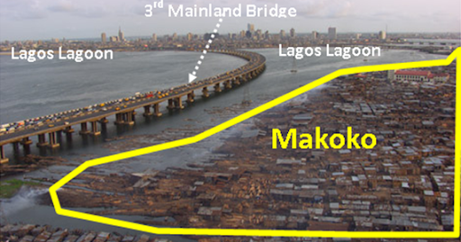 The Makoko slum in Lagos