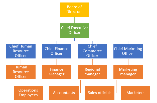 Example Organisation Chart.