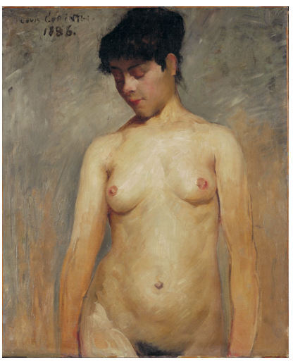 Nude Girl by Lovis Corinth in 1886