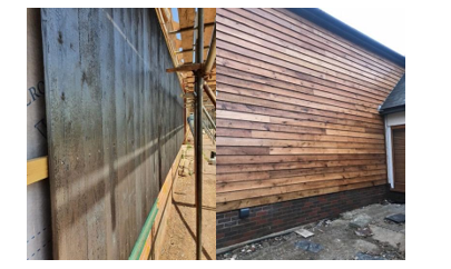 Wood panelling as a form of wood cladding