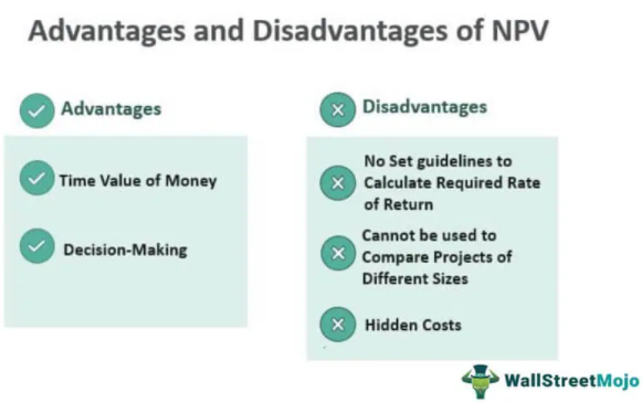 Advantages and disadvantages of NPV