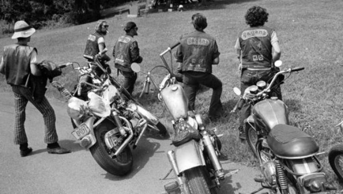 Members of Pagan’s Motorcycle Club in Cherry Valley, New York, 1970 
