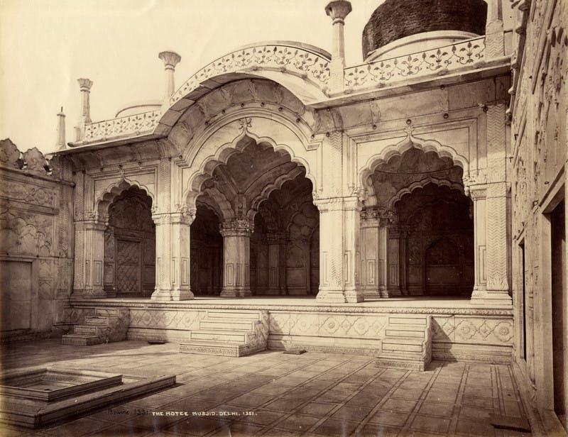 Moti Masjid inside the Red Fort, Delhi 