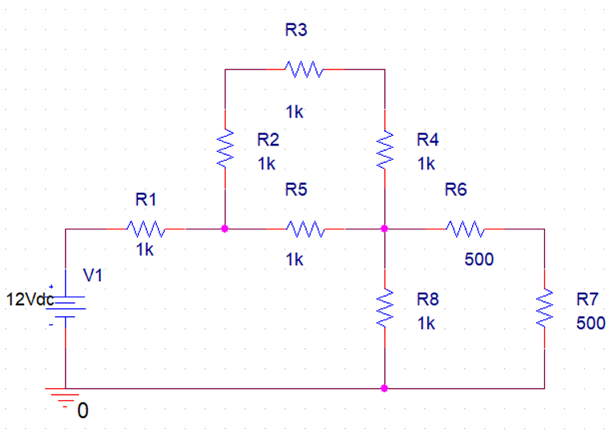 Electrical diagram used to solve problem #2