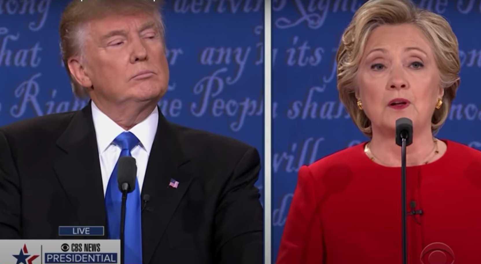 Donald Trump’s non-verbal communication in the presidential debate with Hillary Clinton 