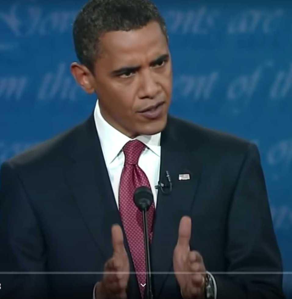 Barack Obama’s gesturing in his debate with McCane 
