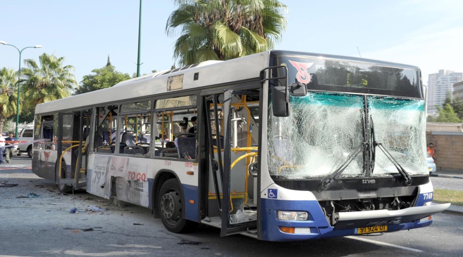 Tel Aviv Bus after the Bombing