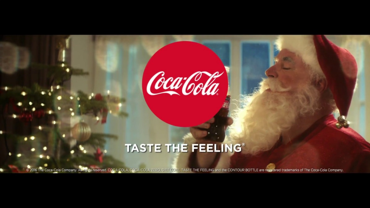 Paid content advertisement on YouTube by the Coca-cola company