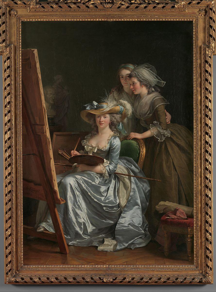 Self-Portrait with Two Pupils